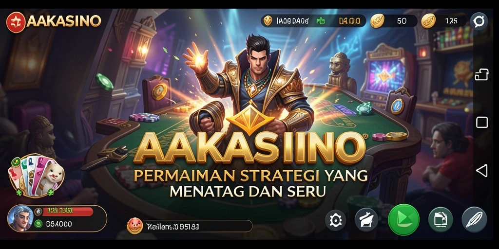 Screenshot utama AAKASINO menampilkan momen seru dari gameplay strategi.