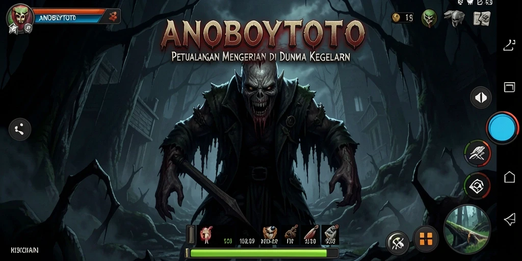 Tampilan menakutkan dalam gameplay ANOBOYTOTO.