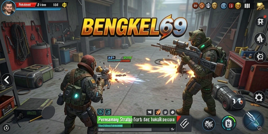 Screenshot gameplay BENGKEL69 yang menunjukkan pertempuran strategi yang mendebarkan.