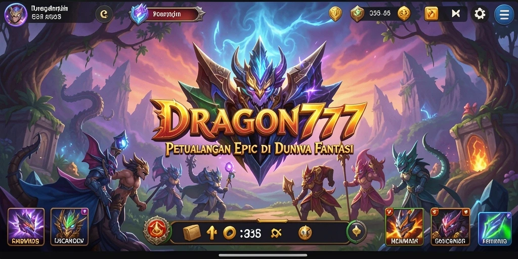 Tangkapan layar gameplay seru DRAGON777 yang menampilkan petualangan di dunia fantasi.