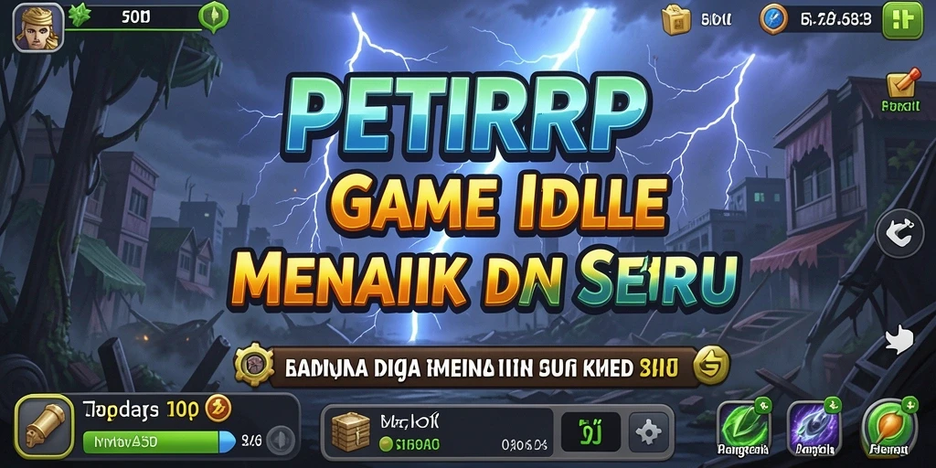 Tampilan gameplay PETIRRP yang menarik dan santai sebagai game Idle.